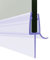 SONNI Duschdichtung 70cm Ersatzdichtung Glasstärken Dichtung für 5mm, 6mm Gummidichtung Dusch PVC dichtungslippe Dichtung mit Wasserabweiser für Duschkabine