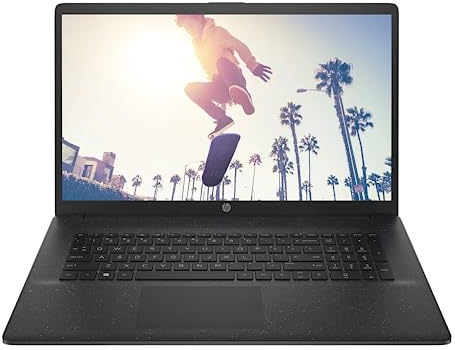 HP 17 - Schwarz - 17,3 FHD - Celeron N4120 - RAM: 32GB - SSD: 250GB - Windows 11 Pro #mit Funkmaus +Notebooktasche