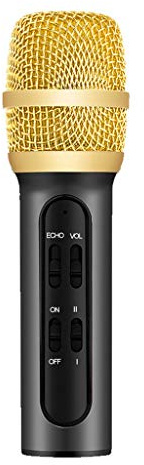 Bärbar professionell kondensatormikrofon Sing Recording Live för mobiltelefondator med ECHO-ljudkort