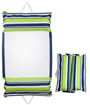 Pool Float Hängematte, Schwimmende Stühle für Pools, Schwimmhängematte mit Boden Mesh Float Stuhl Floß Liege, Schwimmen Bett Pool Zubehör, Aufblasbares Poolbett