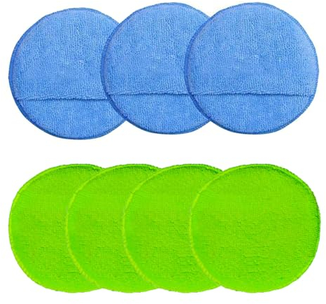 Handpolierschwamm Set, Auto-Polierpads, Handpolierschwamm Set, 7Stück Applikator Pads, Autowachs Reinigungs Polierschwämme, für Fahrzeugreinigung, Wachsen Entstauben und Polieren Innenreinigung