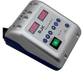 6 Lab Electric Waxer Wax Heater Double Pen Carving Blade Waxing Machine W/Tips Carver Tool Carving Knife Machine LED visual control button For Jewelry Trade 50-200℃ 220-240V 60HZ 20W