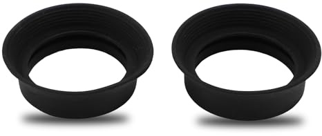 Oculare Oculare per Mirino da 2 Pezzi, Copertura Oculare per Microscopio Oculare Pieghevole in Gomma Morbida, per Oculare Binoculare Monoculare da 28-32 Mm, con Diametro Interno