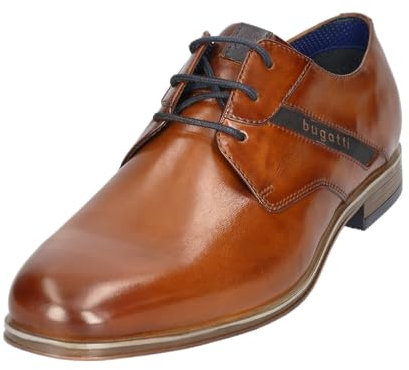 bugatti Logo Derby Shoes UK 8 Tan