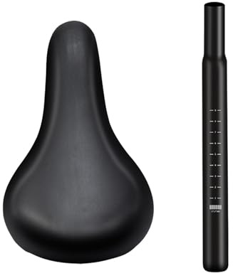 Barncykelsadel Ersättning Praktisk Bekväm Cykelsadel for Pojkar Flickor Barncykelsadel for Cykling Cykling(Saddle w 27.2mm Post)