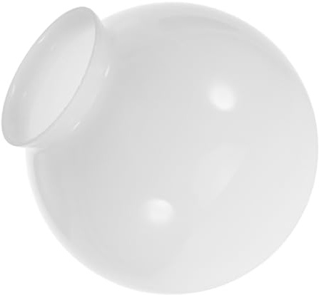 INOOMP Frosted Glass Lampshade Globe Cover for Ceiling Fan Light Fixtures Soft Glare-reducing Lamp Shade for Living Bedroom Dining Area Stylish Minimalist Replacement Lighting Accessories