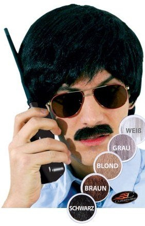 Detektiv Bart Kostüm Zubehör braun