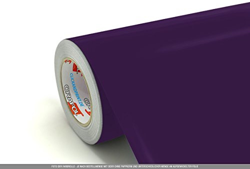 CLICKANDPRINT 3 m självhäftande folie, 63 cm bred, violett PR » pysselfolie/kreativ folie/hobbyfolie