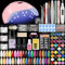 COSCELIA 3 Farben Acryl Nageldekorationsset mit 36W Nagellack, Nagellampe, Elektrische Nagelfräser Komplettes Maniküre für Anfänger Nail Art Salon DIY