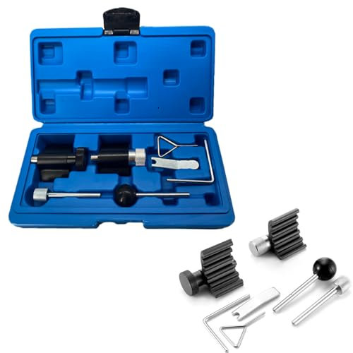 Outil de Calage Kit Outils Calage Moteur Réglage de Arbre à Cames Verrouillage Courroie de Distribution Compatible avec VAG 1.4L 1.6L 1.9L 2.0L SDI TDI Diesel Engine A1 A3 A4 A6 Q3 Q5