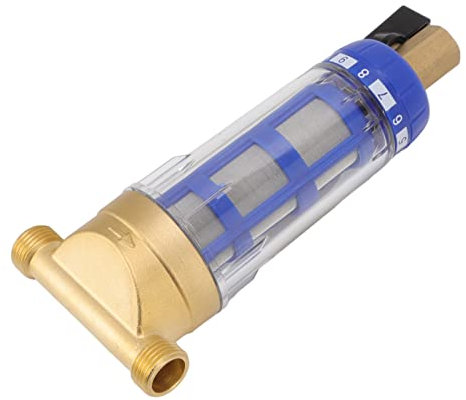 Filtre à eau en cuivre cyclonique sédimentation avec élimination des grosses particules pour 30 ans, test de 200 000 coups de marteau, lavage à contre-courant G1/2