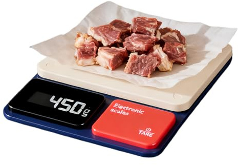 TyCylKu Báscula De Cocina,01 g Alta Precisión Función Tara - Báscula Digital de Cocina para Hornear,para el Hogar la Panadería el Restaurante Café Pan la Carne Aliño