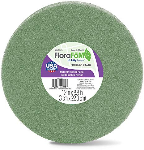 FloraCraft FloraFōM Disc 1.2 Inch x 8.8 Inch Green