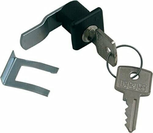 ALUBOX Serratura per Cassetti o Cassette, A Chiave, Verniciato a Polvere, Alluminio, AB