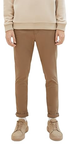 TOM TAILOR Denim Herren Slim Fit Chino Hose mit Gürtel