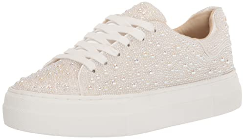 Betsey Johnson Women's Sidny Sneaker, Pearl, 9
