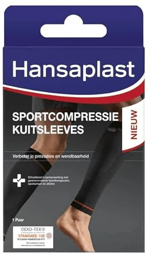 HANSAPLAST Waden-Kompressionsmanschette (1 Paar), latexfreie Kompressionsmanschette zur Verbesserung der Durchblutung und der Leistung
