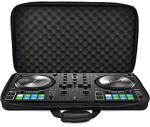 OUUTMEE Bolsa de viaje dura para Pioneer DDJ SR SR2 RR Denon MC4000 Numark NVII Mixtrack Pro 3 NV Platinum Hercules 58 cm x 37 cm x 9 cm