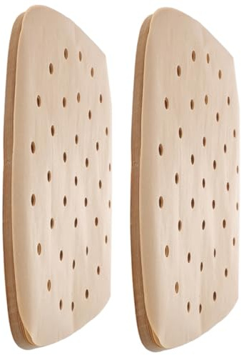 PRETYZOOM 200hojas Papel Para Freidora De Aire Perforado De Alimenticio Antiadherente y Resistente Al Aceite Para Hornear Cocinar y Asar Saludable y Práctico