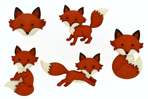 Jesse James 8293 Dress It Up Knöpfe, füchse