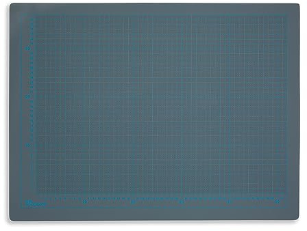 Victor alfombrilla de corte gran formato XXXL gris 100 x 200 cm de 5 capas autocicatrizante – base de corte profesional para bricolaje y costura, protector de escritorio