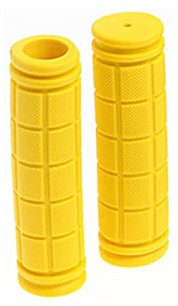 1 Paar Kinder-Fahrradgriffe, rutschfest, Gummi, für BMX, MTB, Fahrrad, Mountainbike, Roller, Klapprad (gelb)