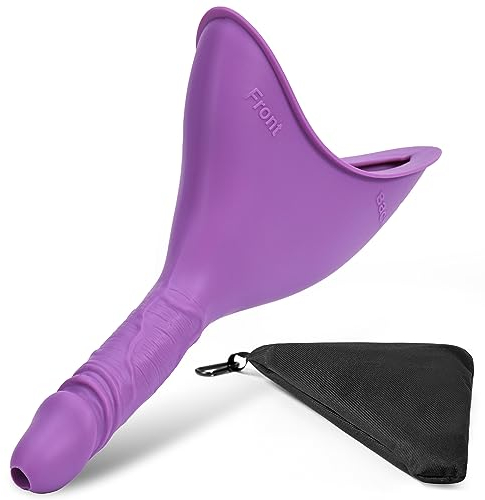 Urinella für Frauen, Tragbares Weibliches Urinal Silikon Trichter, Wiederverwendbarer Stehend Frauenurinal für Frauen, Pinkelhilfe für Frauen Outdoor, Aktivitäten, Camping