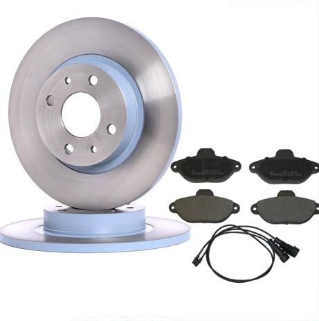 AOQ-COPPIA KIT DISCHI FRENO + PASTIGLIE ANT. COMPATIBILI CON FIAT 500 1.2 (312) DISCO PIENO diametro 240mm (ANNO FINO A: 05-2015)