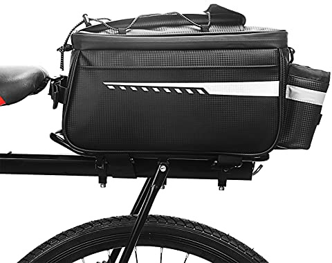 HUIOP Bolsa térmica para maletero con aislamiento impermeable,bolsa para asiento trasero de bicicleta para ciclismo,bolsa para almacenamiento de equipaje,bolsa para alforjas para bicicleta MTB,bolsa d