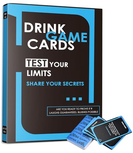 Faburo Drinking Card Games for Adults, Adult Card Games & Drinking Games Gift Set, Portable 60pcs Challenge Cards for Parties, Group Party Games 2-8 Players