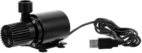 VILLCASE Bomba de Agua Sumergible USB para Mascotas con Motor sin Escobillas bajo Ruido Flujo Estable y Sistema de Filtración para Bebederos y Acuarios Pequeños