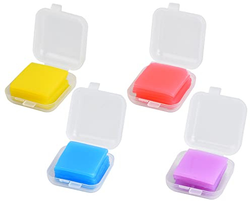 Diamantimålning Lim för Färgadlera med Förvaringslåda för Tillbehör till Diamantbroderi 5D-Diamant, 24 Stycken (2,5 cm x 2,5 cm)