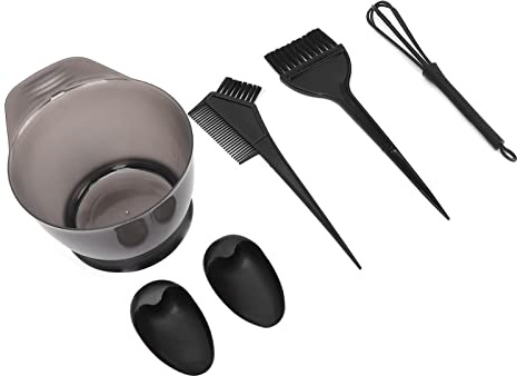 Cryfokt Kit Professionale per Colorare i Capelli per Salone, Set di Pennelli per Tinture per Capelli, Ciotola e Pettine per Creare Acconciature Delicate, per Uso Domestico e in Salone, Materiale ABS