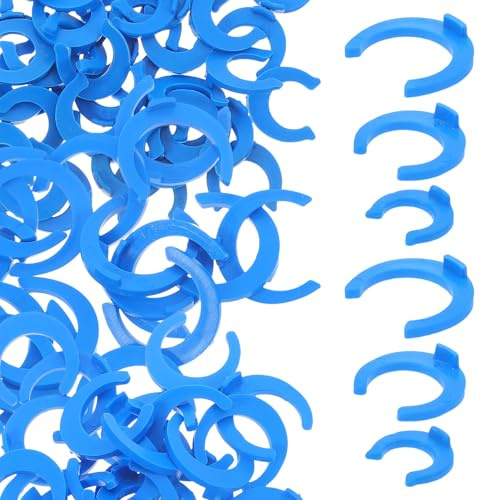 Generico 320 Clip di Bloccaggio Blu in Pom per Tubo e Depuratore D'acqua, Meccanismo di Blocco Sicuro e Resistente per Purificatori Sottolavello Domestici