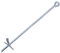 ALPIDEX Bodenanker Bodenschraube Bodenhaken - Länge: 70 cm
