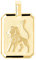 My Gold Anhänger Löwe Sternzeichen (Ohne Kette) Echtes Gelbgold 333 Gold (8 Karat) 21mm x 12mm Tierkreiszeichen Gaudino V0005552