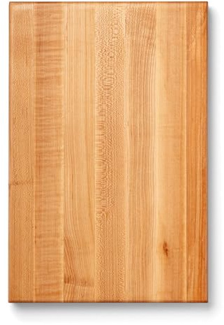 John Boos 18-by-12 by 1-1/2 Inch Reversible Hard Maple Cutting Board with Hand Grips