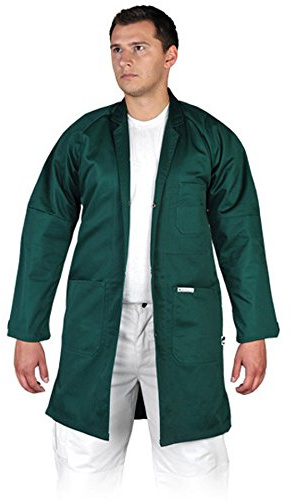 Qualitäts Arbeitskittel Kittel Berufskittel arztkittel Laborkittel Berufsmantel (XXL, grün)