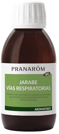 PRANAROM - Aromaforce - Jarabe Vías Respiratorias - Complementos alimenticios - Con aceites esenciales - Eucalipto globulus y pino silvestre - Vegano - 150ml