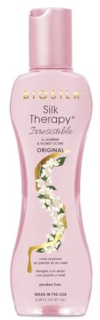 BioSilk Irresistible Collection Silk Therapy Leave-in Treatment, For All Hair Types, Jasmine & Honey Scent, Sulfate, Paraben, & Cruelty-Free, 2.26 Oz
