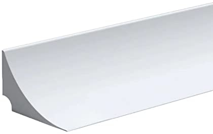 78Inch/2M Silicone Shower Threshold Water Barrier,Wet Room Bathroom Shower Tray Sealing Strip,Bath Floor Edging Seal Trim,Caulk Strip,Water Retaining Strip for Sink,Bathtub,White