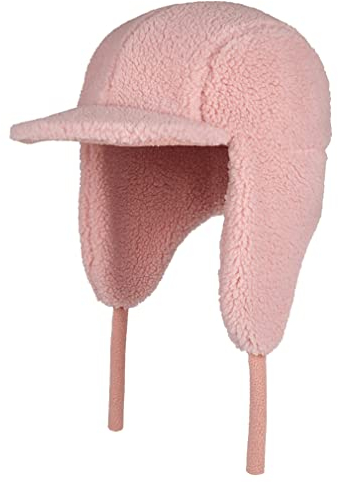 Sleeping forest Fliegermützen für Jungen Trappermütze Russen Mütze Mütze Ohrenklappen Mädchen Russisch Fliegermütze Russische Mütze Fellmütze Pelzmütze warme Wintermütze Fliegermütze Rosa