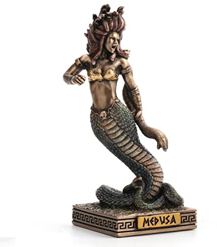 Veronese Design Medusa The Gorgon Resin Hand Painted Miniature Figurine