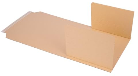 verpacking Paquete de libros de 600 x 400 x 10-85 mm autoadhesivo (dimensiones exteriores 700 x 410 x 10-85 mm), embalaje envolvente universal (250 unidades)