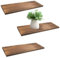 KeaJuidy Lot de 3 Étagères Murales Flottantes en Bois 43x15x1,5 cm Panneaux de copeaux de Bois Etagères Murales de Rangemente pour Étagère Artisanat de Bricolage Décorations pour la Maison