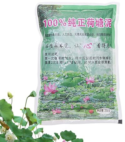 Tedesco per piante acquatiche, 200 g di sostanze nutritive naturali, fango di loto, compost d'acqua per la crescita delle piante, piante acquatiche, utensili da giardino
