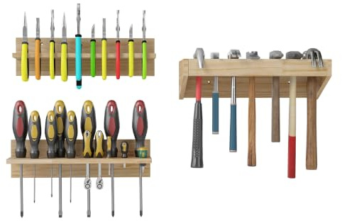 uyoyous - Estantería de pared para herramientas (3 unidades)