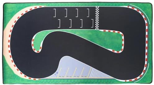 SZLIFE Tappetino per Pista da Corsa per Auto RC 1:76, Facile da Pulire, Pieghevole, Professionale, 19,69 Pollici x 37,40 Pollici, Portatile per C75 C65