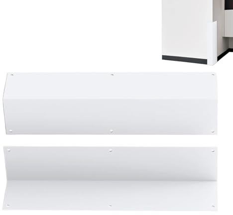 Angoli di finitura della facciata in alluminio | 2 pezzi 8,6 x 8,6 x 40,1 cm liscio angolo di 90 gradi Protezione antiurto per facciate domestiche - Per uso esterno residenziale e commerciale