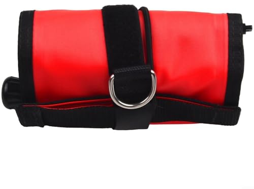SäkerhetsBouy signalverktyg för dykare, tillförlitlig flytande enhet tillverkad av material (1,2 m x 15 cm röd)
